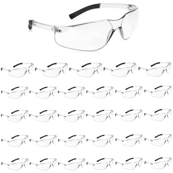 Gafas de seguridad Salfboy, 30 unidades, transparentes, resistentes a los arañazos