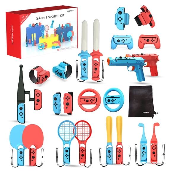 Paquete de accesorios DOBE FOMIS 24 en 1 para Nintendo Switch