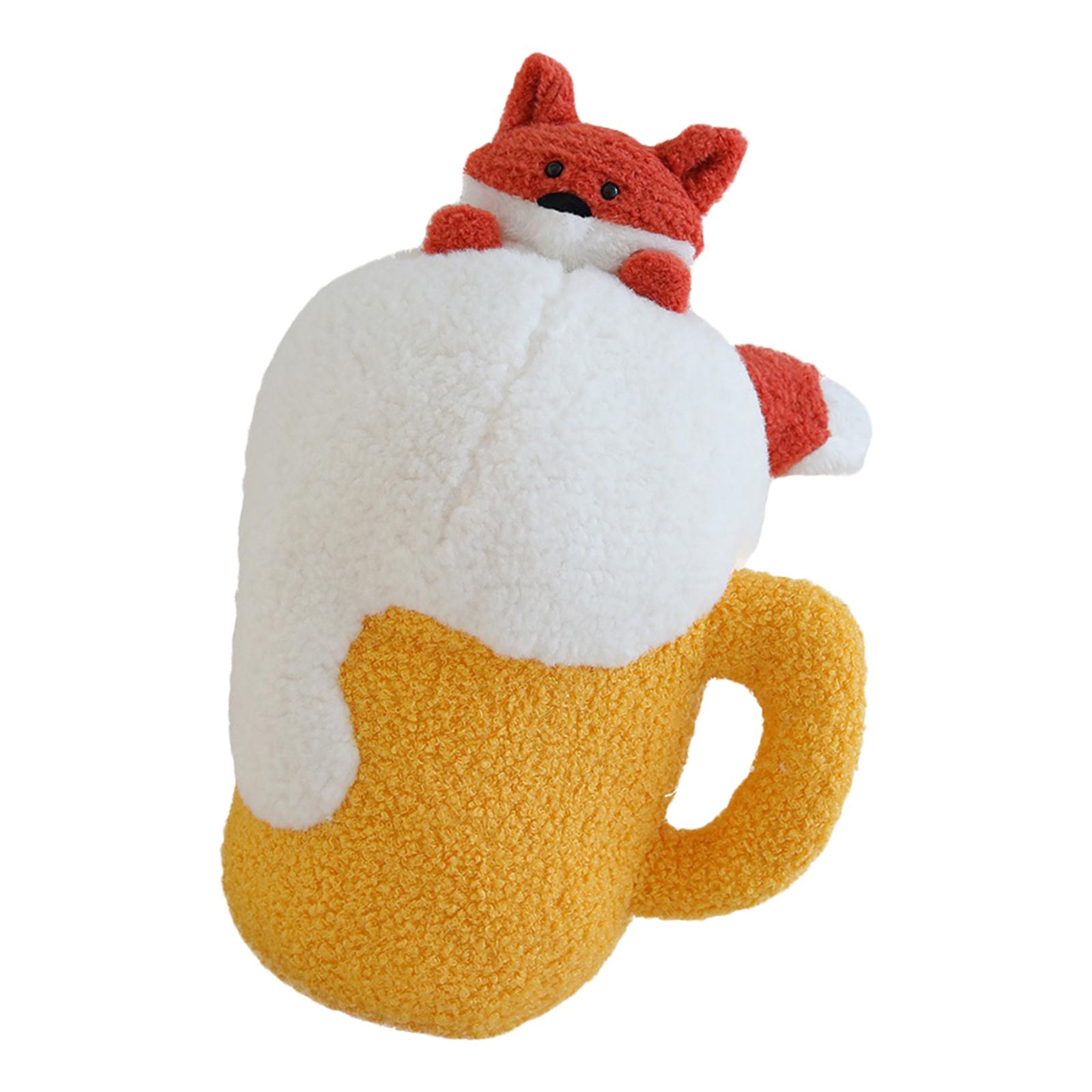 Bothyi - Cojín Suave De La Almohada Del Tiro Del Juguete De La Felpa Del De La Cerveza Para La Cama Del Sofá De La Sala De Estar