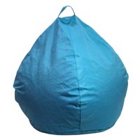 Máxima Design - Funda Pouf Pera Infantil Turquesa (Sin Relleno)60X50X50