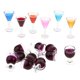 thumbnail image 4 of 16 Piezas 1/12 Casa De Mu?ecas Copas De Vino En Miniatura Copas De Cóctel, 4 of 5