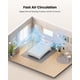 thumbnail image 4 of Ventilador de pared Koonie de 8 pulgadas con temporizador de 3 velocidades, color blanco, 4 of 6