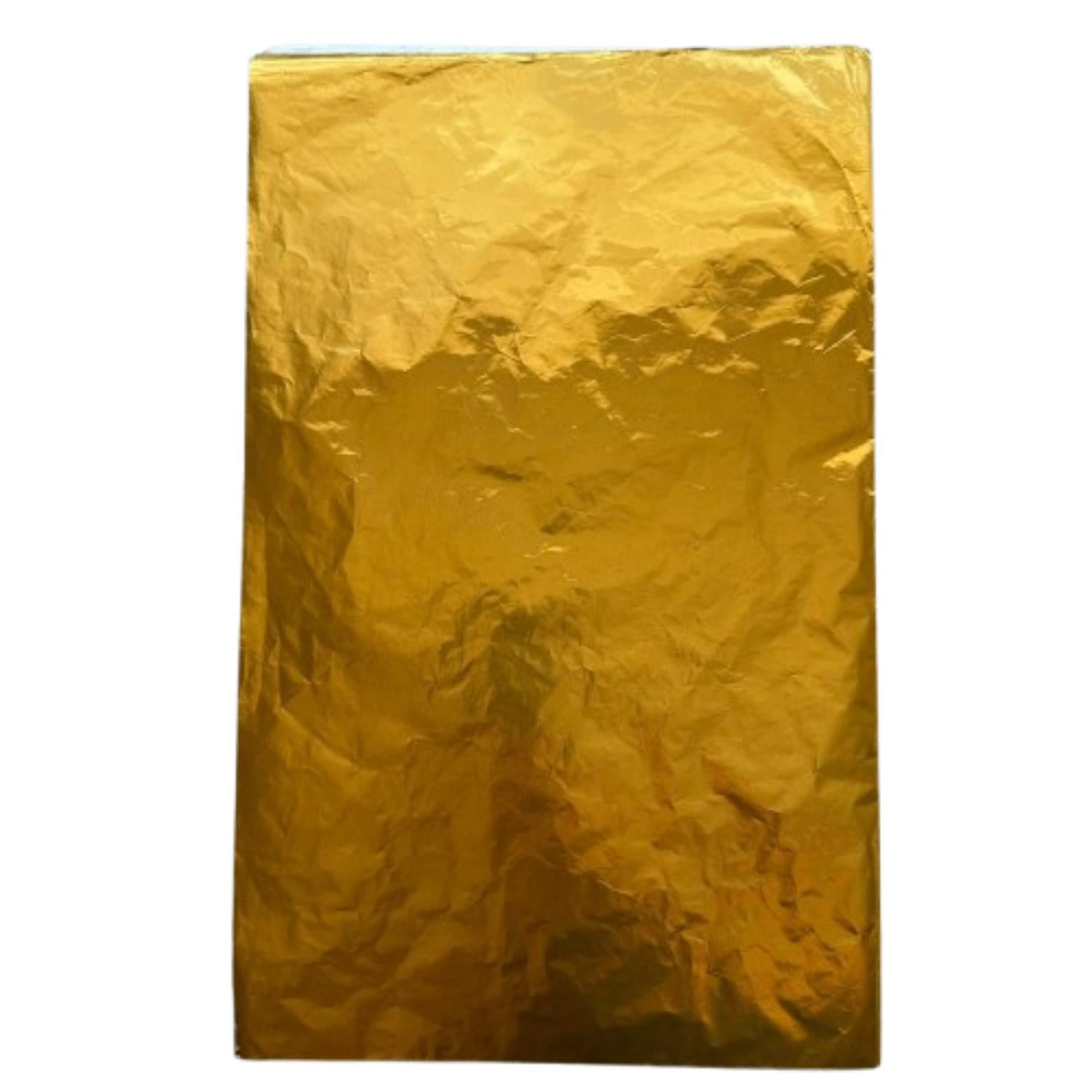 Genérico - Pliego Papel Aluminio Dorado