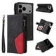 thumbnail image 1 of YEYKX para iPhone 17 Pro Max Funda Tipo Billetera con Bolsillo con Cierre de Zíper para 9 Tarjetas, Cierre Magnético Funda Tipo Folio Premium de Cuero PU con Correa de Muñeca para iPhone 17 Pro Max, 1 of 8