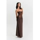 thumbnail image 1 of Vestido Largo Maxi Cafe/Brown Transparencia S, 1 of 2