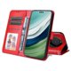 thumbnail image 2 of Funda tipo cartera FOXDOCK para Huawei Mate 60 Pro , diseño girasol en relieve, cuero PU, cierre magnético, soporte y tarjetero, 2 of 5