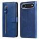 thumbnail image 1 of Funda tipo cartera para iPhone Air con bolsillo con cremallera y ranuras para tarjetas – Función de soporte Azul, 1 of 5