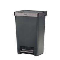 Bote De Basura Rubbermaid Premier Series Iii Step-On, 49 L, Color Carbón