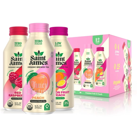 Saint James Té Helado Orgánico Pack Variado de 12 Botellas