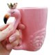 thumbnail image 2 of Taza para Beber Renawe 16oz Taza de Cerámica Rosa con Flamenco, 2 of 7