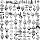 thumbnail image 1 of Tatuajes Temporales GOROMON 52 Hojas Montaña Negra, 1 of 7