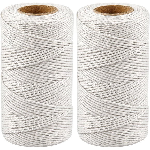 Hilo de algodón Vaincre de 2 mm, 2 rollos de 328 ft