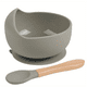 thumbnail image 1 of 1set Baby Feeding Bowl And Spoon Set, Silicone Baby Bowl Suction Cup With Wooden Spoon Silicone Suction Base Non Slip Baby First Feeding Kit Gift For Toddler Children Girls Boys, 1 of 5