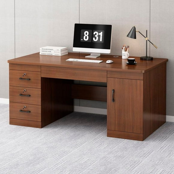 Escritorio Oficina Cajonera Cedro 140x60x74 Zt4