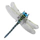 thumbnail image 4 of Escultura modelo de libélula de simulación, juguete coleccionable vívido con cuerda y alfiler, figura de libélula, adorno de libélula para decoración Azul, 4 of 5