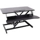 thumbnail image 1 of Adjustable Height Standing Laptop Desk,Adjustable Sit to Stand Up Workstation with Keyboard Tray,Black, 1 of 3