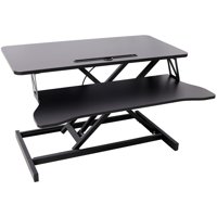 M&Ms - Adjustable Height Standing Laptop Desk,Adjustable Sit To Stand Up Workstation With Keyboard Tray,Black