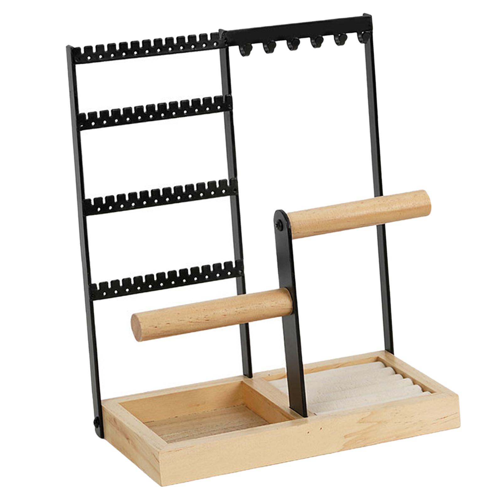 Magideal - Soporte De Exhibición De Joyería De 4 Capas, Estante De Exhibición De Almacenamiento De Joyería, Soporte Colgante, Soporte De Para , Ani