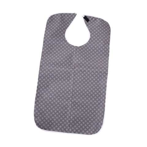 Magideal - Babero Para Adultos, Paño De Comer, Resistente A Las Manchas, Cuello Ajustable, Lavable A Máquina, Ligero, Reutilizable, Impermeable, Protector De Rop Gris