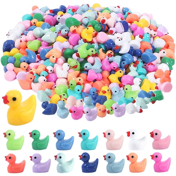 Figuritas de pato CozyWhimsy, mini pack de 300 para decoración