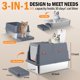 thumbnail image 4 of Caja de arena Tondid XL 58 cm con tapa giratoria gris - Control de olores, 4 of 8