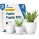 thumbnail image 1 of Macetas Lifemaster de 15 piezas, blanco gris, apilables, 1 of 7