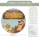 thumbnail image 2 of Open Season Llamada De La Naturaleza theme Fitted Round Tablecloths Elastic Edged Table Covers Waterproof Table Cloth For Kitchen Holiday Party Tables Decor 150cm, 2 of 6