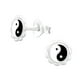thumbnail image 1 of Aros Plata 925 Yin Yang Con Epoxi Y Brillante, 1 of 2