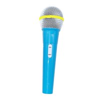 Magideal - Micrófono De Utilería Para Niños, Micrófono De Juguete De Simulación Divertido, Accesorios De Micrófono Para Escenario, Actuación, Canto, Escenario De Azul