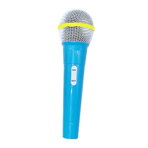 Magideal - Micrófono De Utilería Para Niños, Micrófono De Juguete De Simulación Divertido, Accesorios De Micrófono Para Escenario, Actuación, Canto, Escenario De Azul