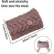 thumbnail image 2 of Paquete de 4 diademas de invierno para mujeres con botones para máscara, Tejido a punto, diademas calientes, diademas con orejas de ganchillo para mujeres y niñas, 2 of 7