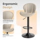 thumbnail image 5 of Juego de bancos de bar Youhauchair de terciopelo, altura ajustable (2), 5 of 8