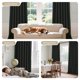 thumbnail image 2 of Cortinas Joydeco Blackout de Lino 132x305 cm Térmicas 2 Paneles, 2 of 9