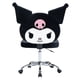 thumbnail image 1 of Vanity Chair Impressions Vanity Kuromi, giratoria sin brazos, negra, 1 of 9