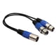 thumbnail image 1 of Conector Macho XLR De 3 Pines A Adaptador De Cable Para DJ Con Micrófono Divisor En Y Y Doble Conector Hembra 2, 1 of 5