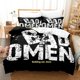 thumbnail image 1 of Bad omens Bedding Set Single Twin Full Queen King Size Bed Set Adult Kid Bedroom Duvetcover Sets 3D Print Anime Bed Sheet Set Bed Sheets, 1 of 5