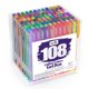 thumbnail image 1 of Set de bolígrafos de gel Lineon 108 colores para libros de colorear para adultos, 1 of 7
