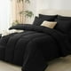 thumbnail image 1 of Juego de edredón CozyLux Queen, 7 piezas, cama en bolsa, color negro, 1 of 7