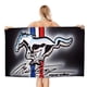 thumbnail image 1 of Ford Mustang Toalla de playa de secado rápido con diseño temático, regalo para mujeres y niñas, ideal para cumpleaños, fans, amantes de la música, uso en la playa o al aire libre, 78 × 160 cm, 1 of 6
