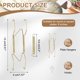 thumbnail image 2 of 10 colgadores de platos, colgadores invisibles universales de acero inoxidable de 6 pulgadas para la pared, soporte en forma de W con clavo sin rastro para decoraciones, dorado, 2 of 7