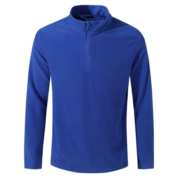 Polera Ii Capa Micropolar Liso Medio Cierre Hombre