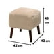 thumbnail image 3 of Pouf Kira Diseño Crudo Piel Sintética 42x42x43 cm, 3 of 3