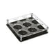 thumbnail image 1 of Bandeja Para Vasos De Vidrio, Soporte Para Vasos Con Agujeros Redondos Para Exposiciones, Despensa, Fiestas, 9 Agujeros, Negro, 1 of 3