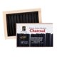 thumbnail image 3 of Charcoal Stick Jack Richeson Yarka, extra liso, negro, paquete de 10, 3 of 7