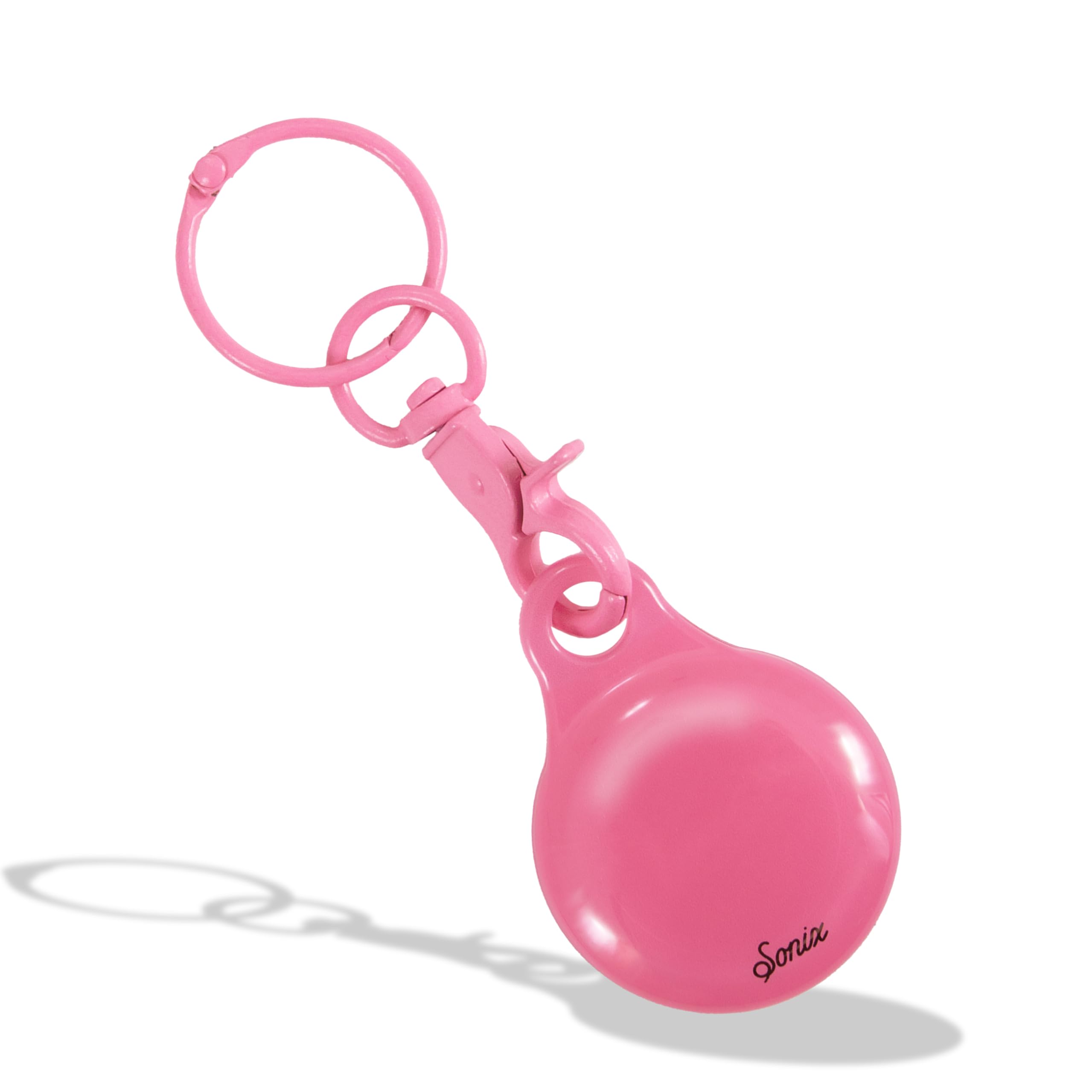 Estuche Para Airtag Sonix Jelly Bubblegum Pink Con Llavero De Langosta