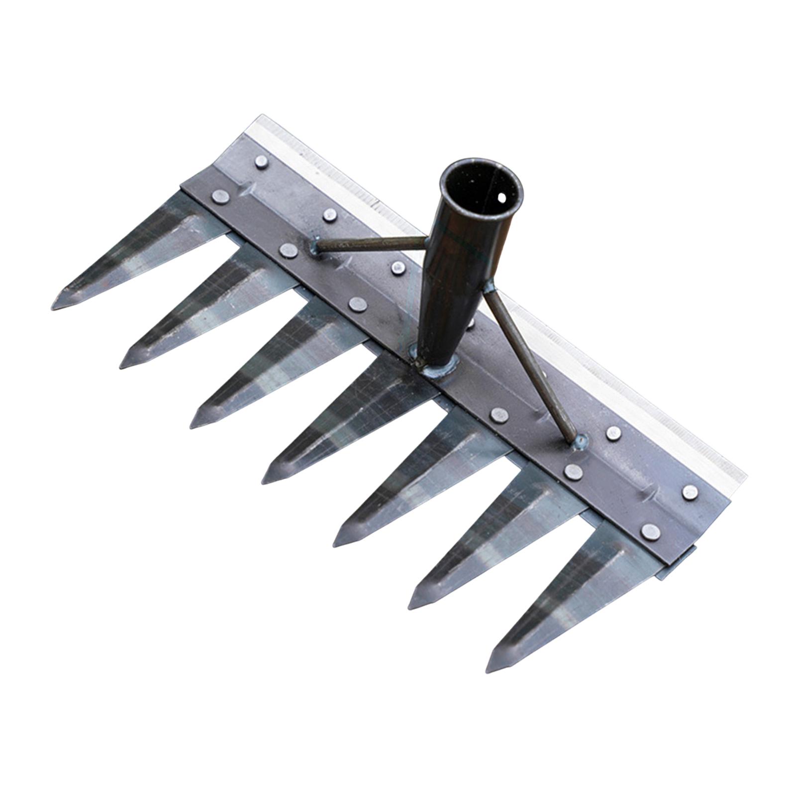 Magideal - Herramienta De Extracción De Equipos De Extracción De Rastrillo De Jardín Herramientas Herramientas Para El Piso Aflojamiento De La Tumba Del Jardín D 7 Dientes