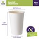 thumbnail image 4 of Vaso de Papel CIAO! Blanco Desechable 473 mL Paquete de 1,000, 4 of 9