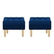 thumbnail image 1 of Set Pouf Wood 1c Felpa 05 Azul Marino, 1 of 5
