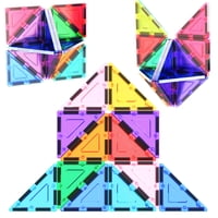 Set De Bloques Magnéticos Picassotiles Pte02 Con 12 Triángulos Rectángulos