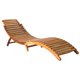 thumbnail image 2 of Tumbona VidaXL de madera maciza de acacia con cojín para exteriores, 2 of 9